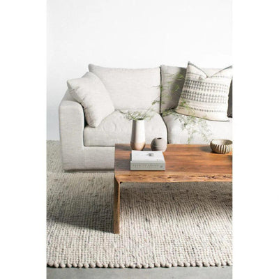 Feather Filled Grey Slipper ChairSofa - LOOMLAN - Moe's Home - Modular Components