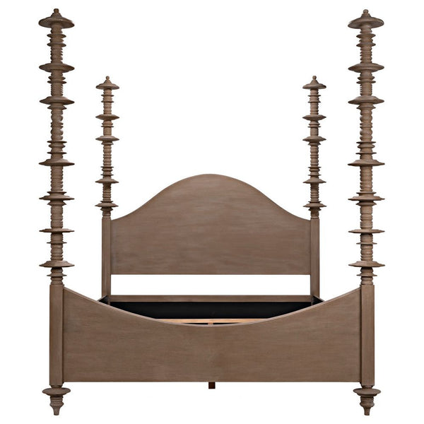 Ferret Wooden Eastern King Bed - LOOMLAN - Noir - Beds