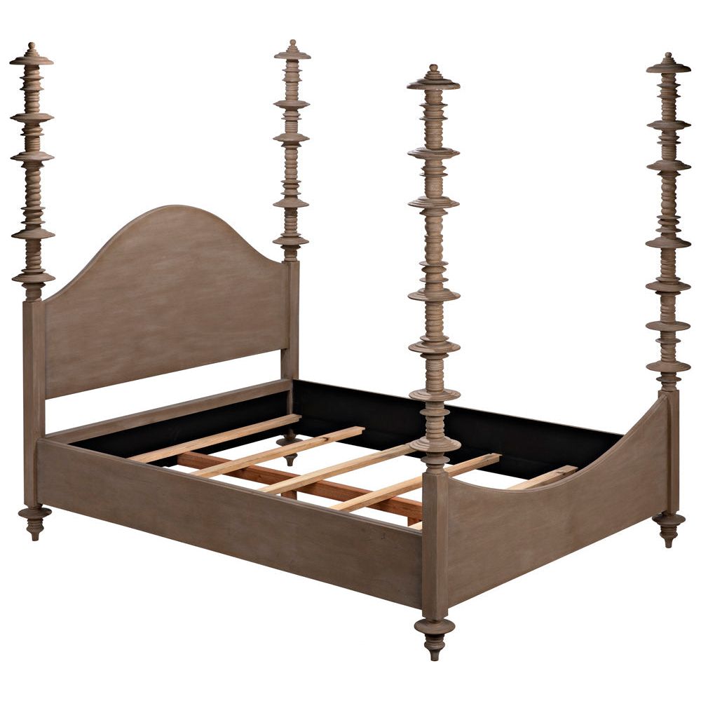 Ferret Wooden Eastern King Bed - LOOMLAN - Beds