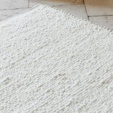 Flavia White Wool Area Rug By Linie Design