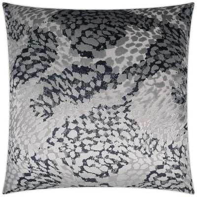 Flirty Pewter Grey Throw Pillow With Insert - LOOMLAN - D.V. Kap - Throw Pillows