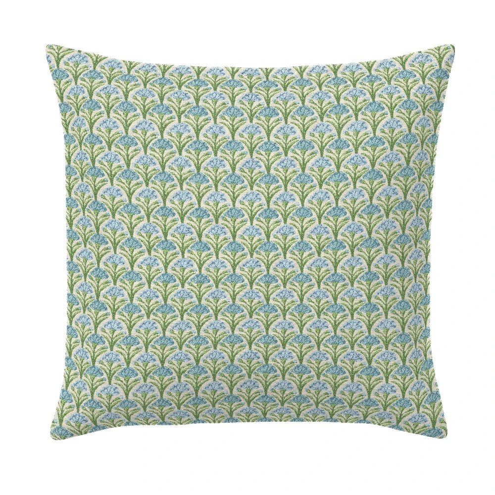 Flora Scallop Spring Handmade Outdoor Pillow - LOOMLAN - Earnest Collection - Outdoor Pillows