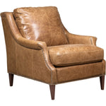 Florence Leather In Venerando Umber Chair - LOOMLAN - Olivia + Quinn - Club Chairs