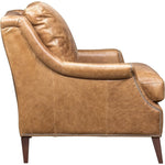 Florence Leather In Venerando Umber Chair - LOOMLAN - Olivia + Quinn - Club Chairs