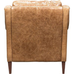 Florence Leather In Venerando Umber Chair - LOOMLAN - Olivia + Quinn - Club Chairs