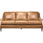 Florence Venerando Umber Leather Sofa - LOOMLAN - Olivia + Quinn - Sofas & Loveseats