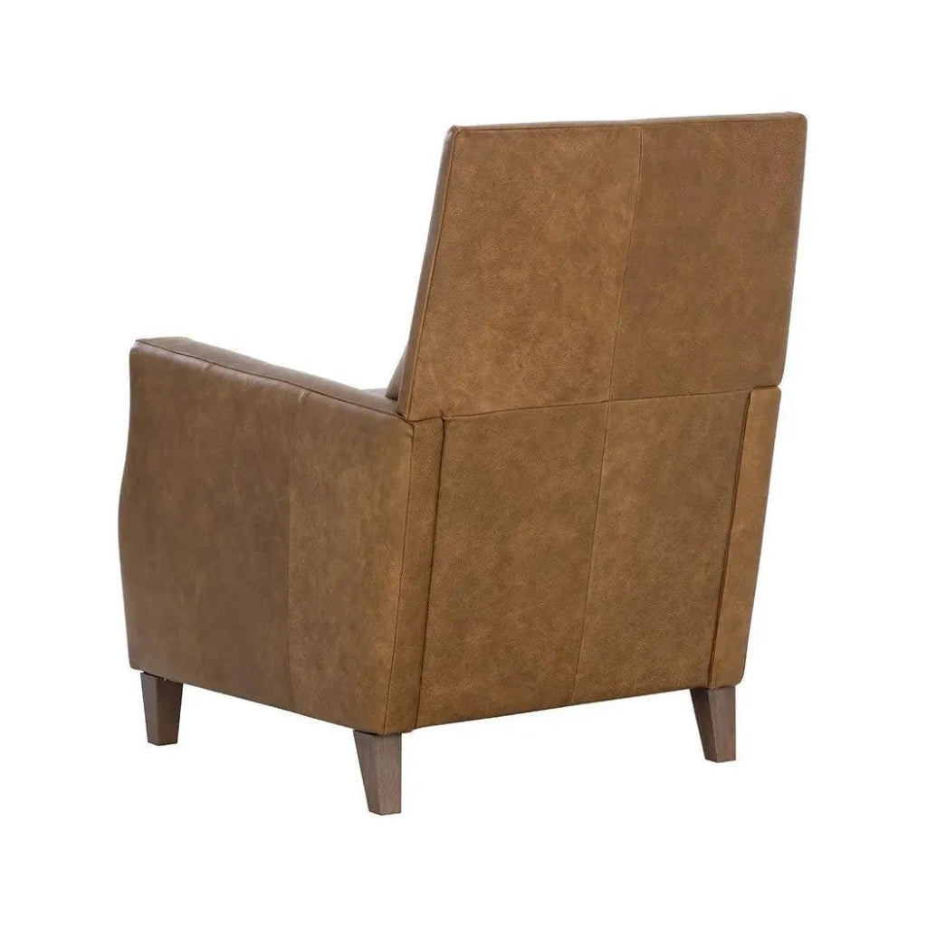 Florenzi Leather Lounge Chair - LOOMLAN - SUNPAN - Club Chairs