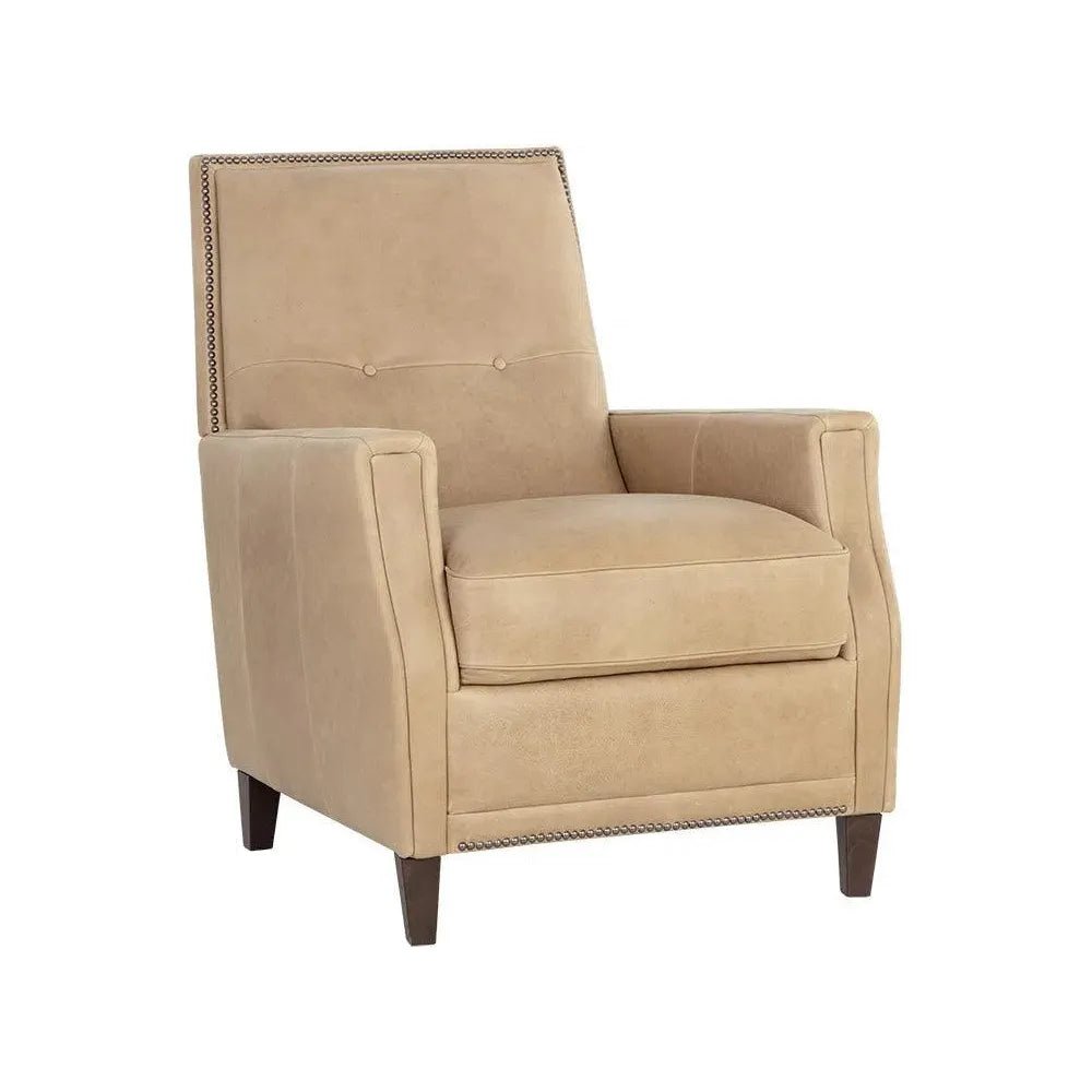 Florenzi Leather Lounge Chair - LOOMLAN - SUNPAN - Club Chairs