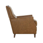 Florenzi Leather Lounge Chair - LOOMLAN - SUNPAN - Club Chairs