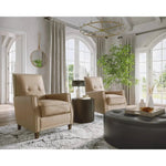 Florenzi Leather Lounge Chair - LOOMLAN - SUNPAN - Club Chairs