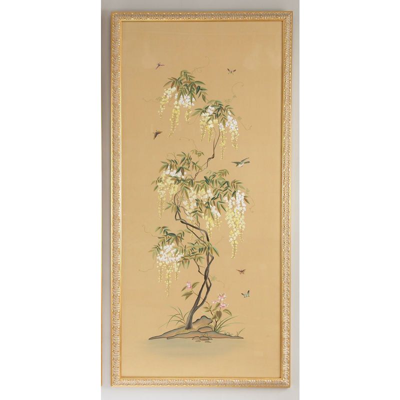 Flowering Tree Panel Hand Painted Artwork - LOOMLAN - Chelsea House - Artwork