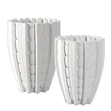 Fluted Small Vase - LOOMLAN - Currey & Co - Vases & Jars