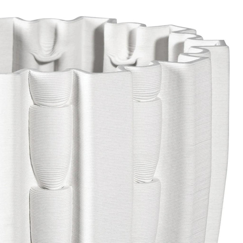 Fluted Small Vase - LOOMLAN - Currey & Co - Vases & Jars