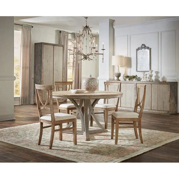 Flying Buttress Dining Table Grey - LOOMLAN - Sarreid - Dining Tables