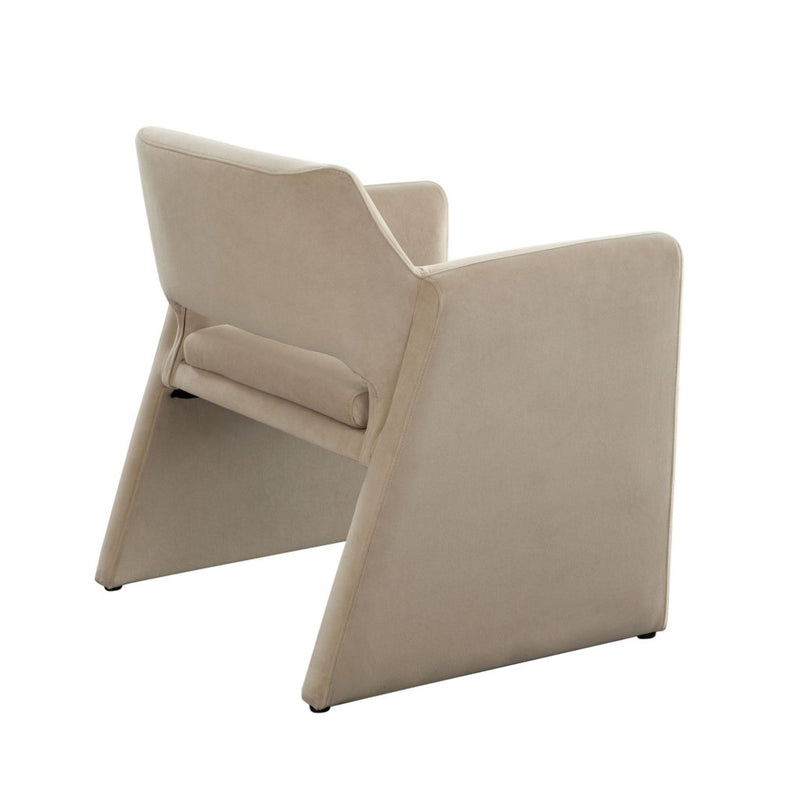 Flynn Light Camel Performance Velvet Dining Chair - LOOMLAN - Diamond Sofa - Dining Chairs