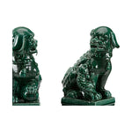 Foo Dogs Ceramic Made Sculpture - LOOMLAN - Wildwood - Statues & Sculptures