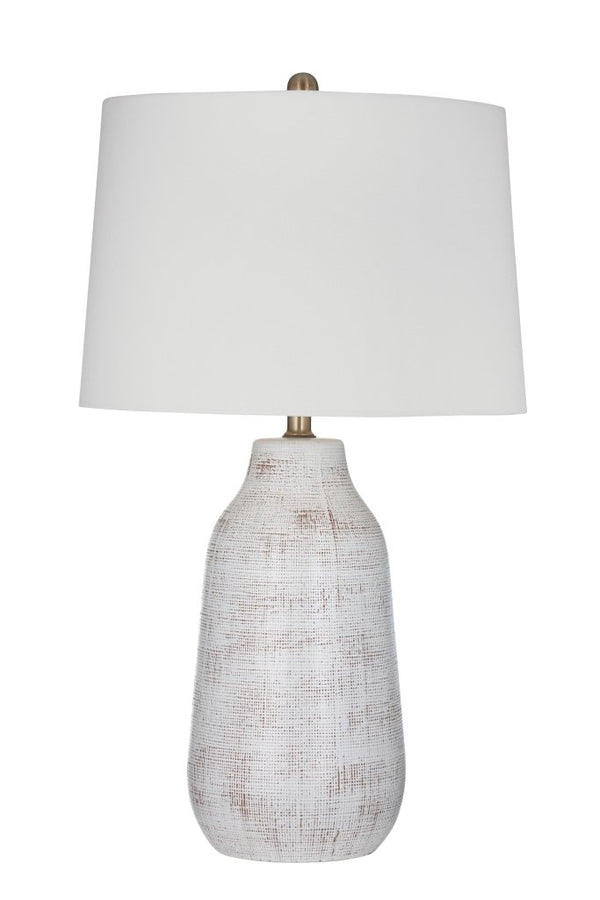 Forcythia White Ceramic Table Lamp - LOOMLAN - Bassett Mirror - Table Lamps