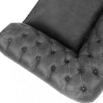 Forever Young Gray Chesterfield Leather Sofa USA Made - LOOMLAN - Uptown Sebastian - Sofas & Loveseats