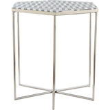 Forma Side Table Black & White - LOOMLAN - Zuo Modern - Side Tables