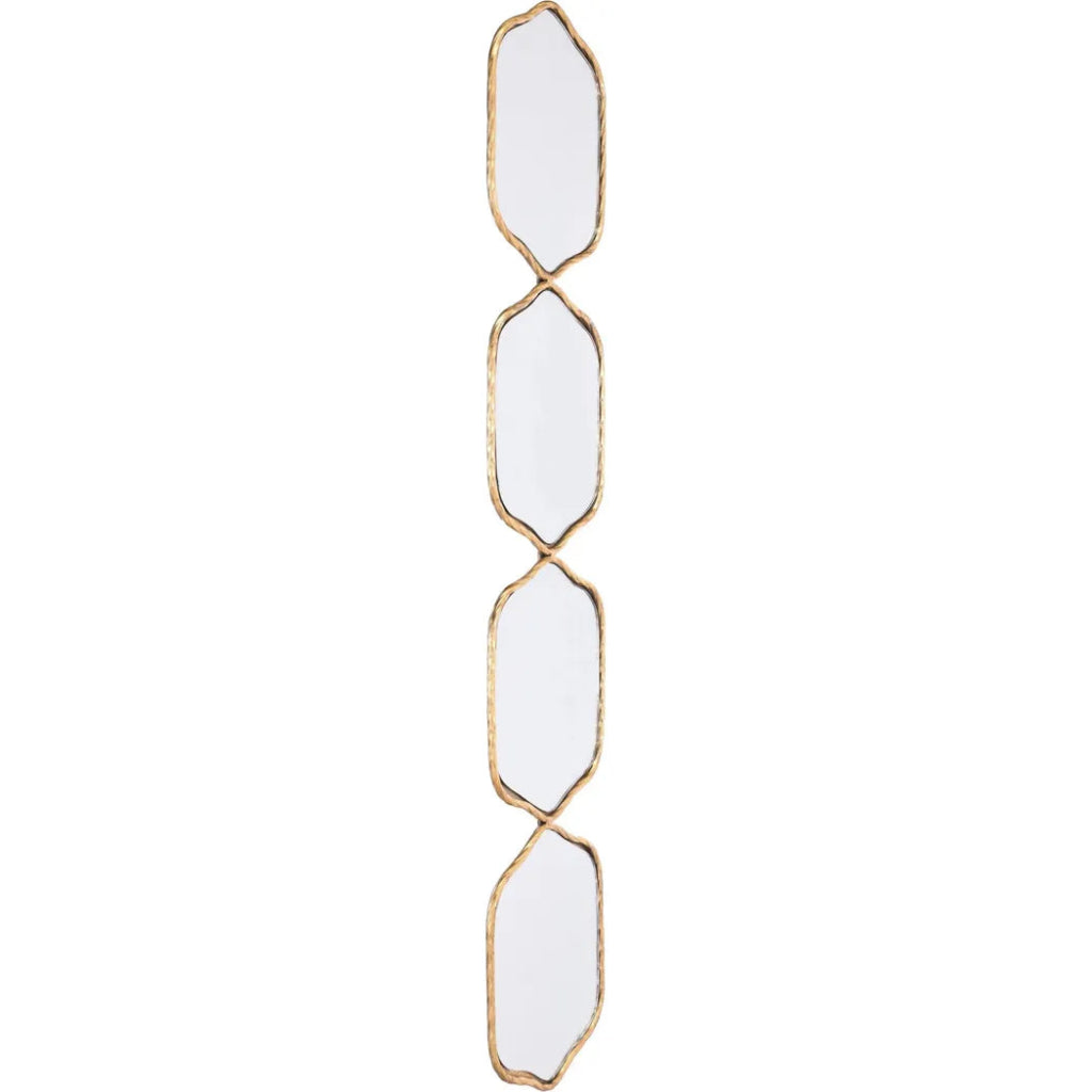 Four Hex Mirror Gold - LOOMLAN - Zuo Modern - Wall Mirrors