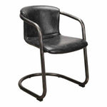 Freeman Grazed Leather Dining Chair (Set Of 2) - LOOMLAN - Moe's Home - Dining Chairs