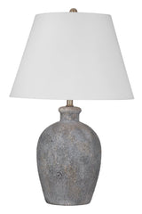 Fremont Grey Ceramic Base Table Lamp - LOOMLAN - Bassett Mirror - Table Lamps