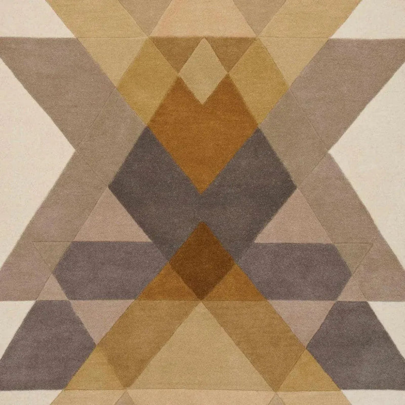 Freya Mustard Brown Wool Rug Design - LOOMLAN - Linie Design - Area Rugs