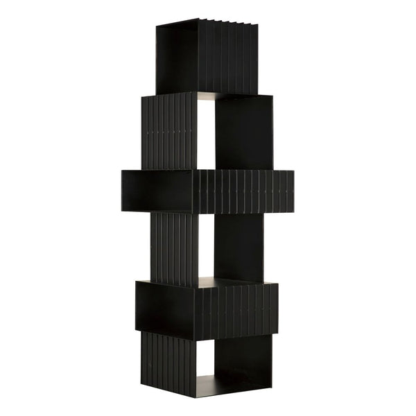 Fujimoto Industrial Steel Black Bookcase - LOOMLAN - Noir - Bookcases