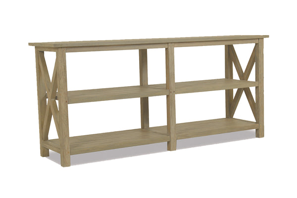 Coastal Handmade X Shape Outdoor Console Table