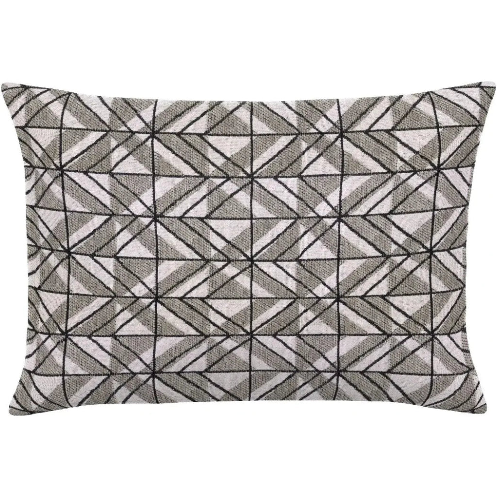 Galit Slate Handmade Outdoor Pillow - LOOMLAN - Earnest Collection - Outdoor Pillows