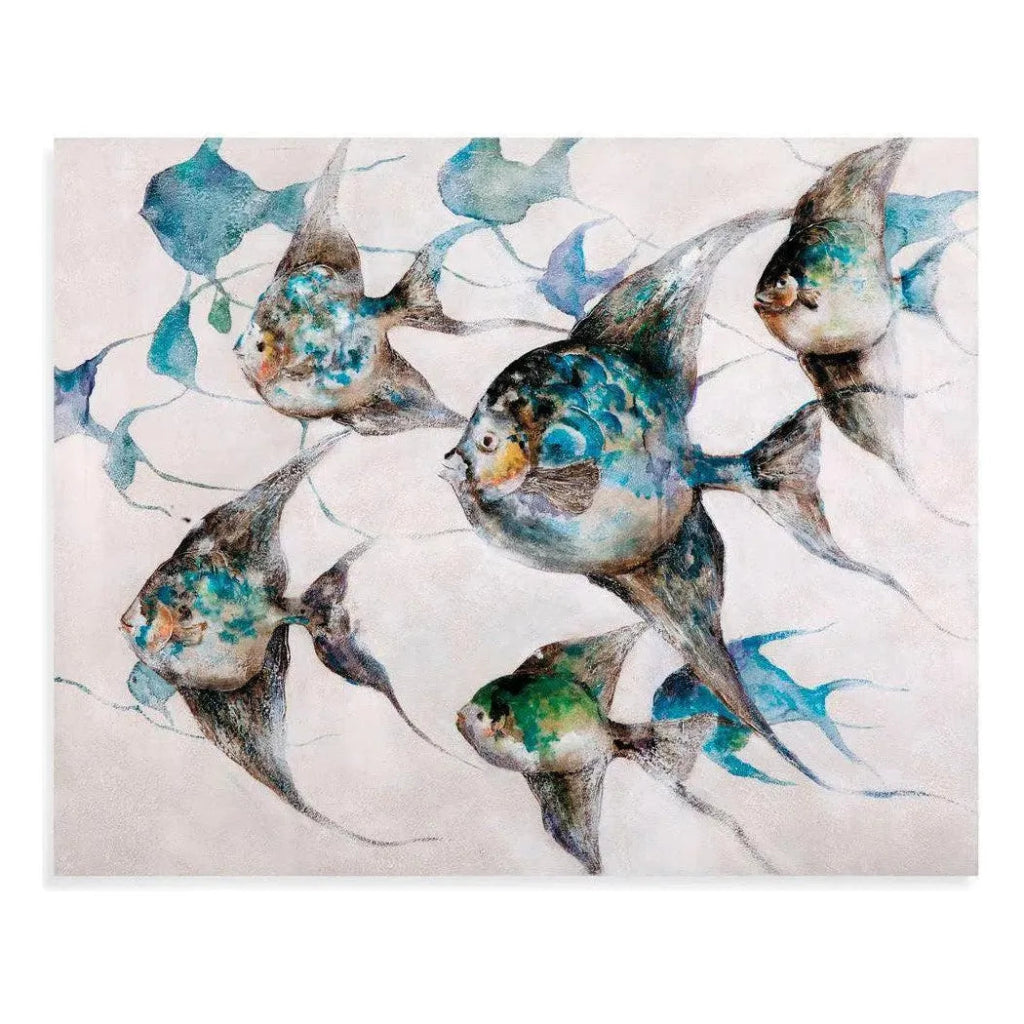 Gallery Wrap Blue Into the Sea Wall Art - LOOMLAN - Bassett Mirror - Canvas Art