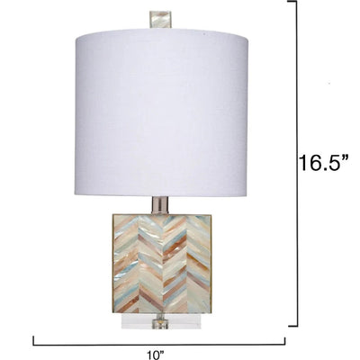 Garbo Mother of Pearl Table Lamp - LOOMLAN - Jamie Young - Table Lamps