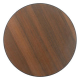 Gazebo Walnut Round Dining Table - LOOMLAN - Zuo Modern - Outdoor Dining Tables