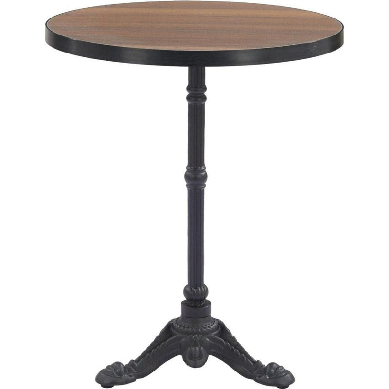 Gazebo Walnut Round Dining Table - LOOMLAN - Zuo Modern - Outdoor Dining Tables
