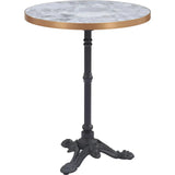 Gazebo Wood and Metal Round Dining Table - LOOMLAN - Zuo Modern - Outdoor Dining Tables