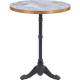 Gazebo Wood and Metal Round Dining Table - LOOMLAN - Zuo Modern - Outdoor Dining Tables