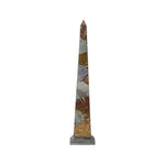 Gemstone Obelisk Flat Gemstone Sculpture - LOOMLAN - Chelsea House - Statues & Sculptures