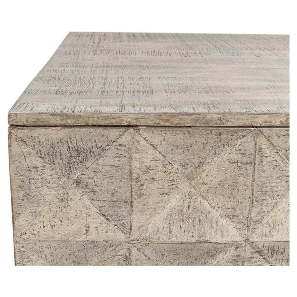 Geo Coffee Table Square Large 36" - LOOMLAN - Sarreid - Coffee Tables