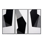 Geo Forms Set Of 3 Hand - Painted Wall Art - LOOMLAN - SUNPAN - Canvas Art