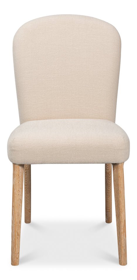 Geoffrey Fabric Armless Side Chair 2PC - LOOMLAN - Sarreid - Accent Chairs