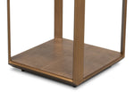 Gilbert Iron Framed Square Side Table - LOOMLAN - Sarreid - Side Tables