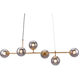 Gisela Ceiling Lamp Brass - LOOMLAN - Zuo Modern - Chandeliers