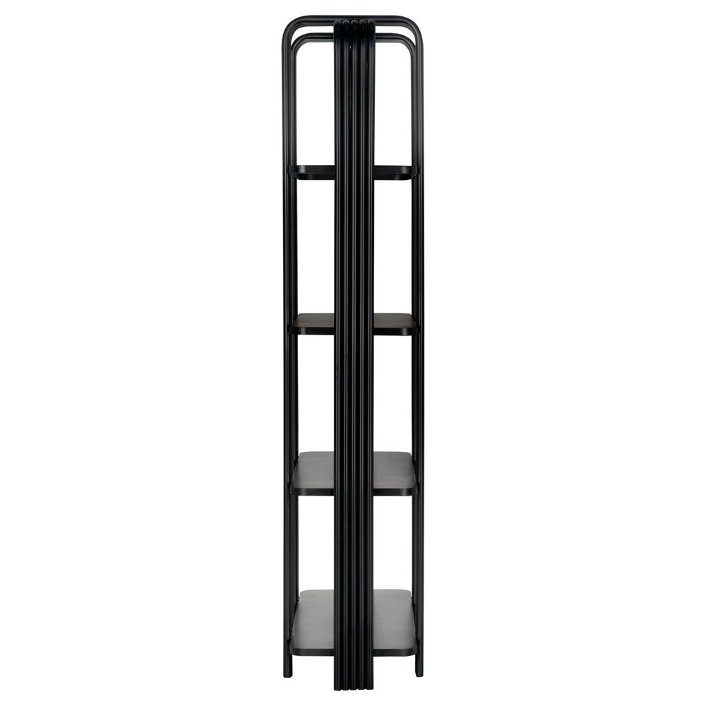 Giza Industrial Steel Black Bookcase - LOOMLAN - Bookcases