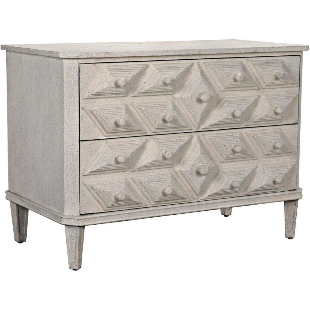 Giza Wood White Dresser - LOOMLAN - Noir - Dressers