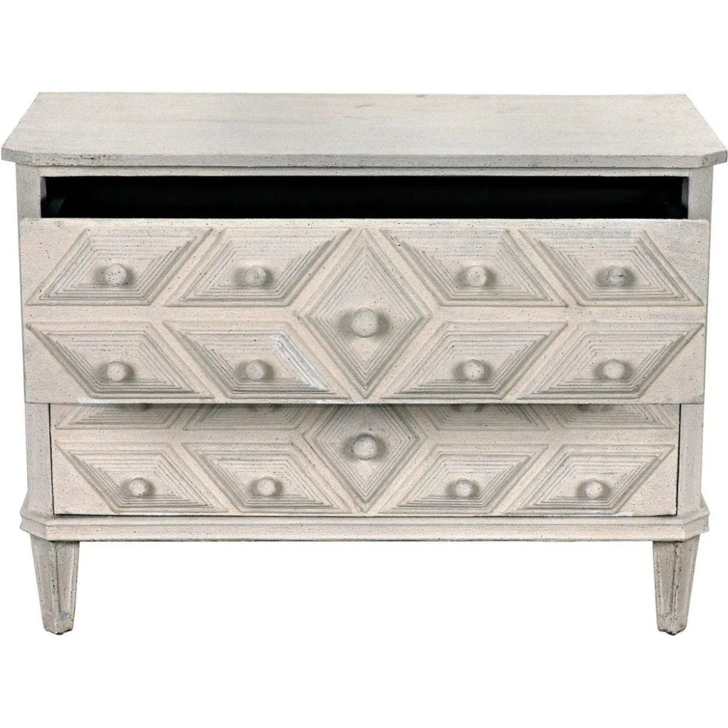 Giza Wood White Dresser - LOOMLAN - Noir - Dressers