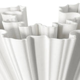 Godet Modern Design White Porcelain Vase - LOOMLAN - Currey & Co - Vases & Jars