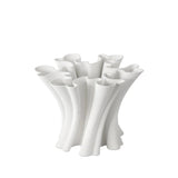 Godet Modern Design White Porcelain Vase - LOOMLAN - Currey & Co - Vases & Jars
