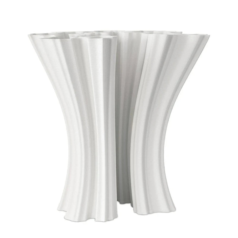 Godet Modern Design White Porcelain Vase - LOOMLAN - Currey & Co - Vases & Jars