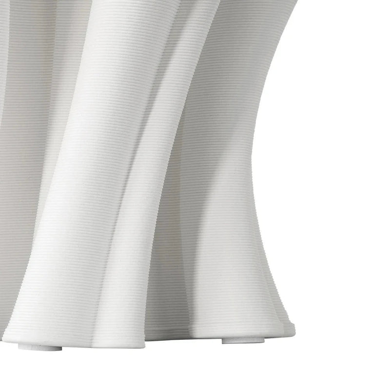Godet Modern Design White Porcelain Vase - LOOMLAN - Currey & Co - Vases & Jars