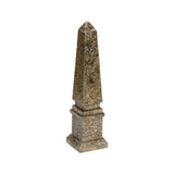 Gold Tortoise Capiz Obelisk Elegance Sculpture - LOOMLAN - Chelsea House - Statues & Sculptures